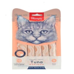 Wanpy Ton Balıklı ve Somonlu Krema Kedi Ödülü 5x14 Gr - Wanpy