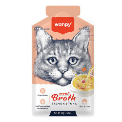 Wanpy Ton Balıklı ve Somonlu Tahılsız Kedi Çorbası 50 Gr - Wanpy