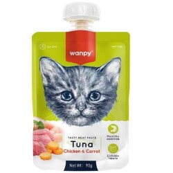 Wanpy Ton Balıklı ve Tavuklu Ezme Kedi Ödülü 90 Gr - Wanpy