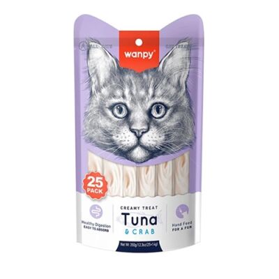 Wanpy Ton Balıklı ve Yengeçli Krema Kedi Ödülü 5x14 Gr - 1