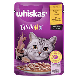 Whiskas Pouch Tastymix Sos İçinde Kuzulu ve Hindili Yetişkin Kedi Konservesi 12 Adet 85 Gr - Whiskas