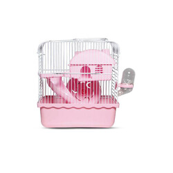 Zampa Hamster Kafesi 23x17x33 Cm Pembe - Zampa