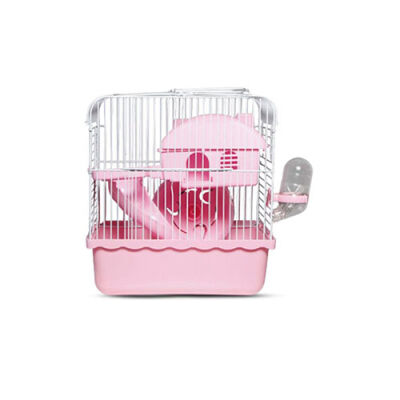 Zampa Hamster Kafesi 23x17x33 Cm Pembe - 1